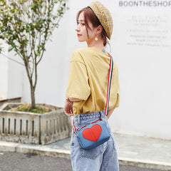 Women Crossbody Bag Heart-shaped Pillow Totes Shoulder Bags Small Messenger Bag