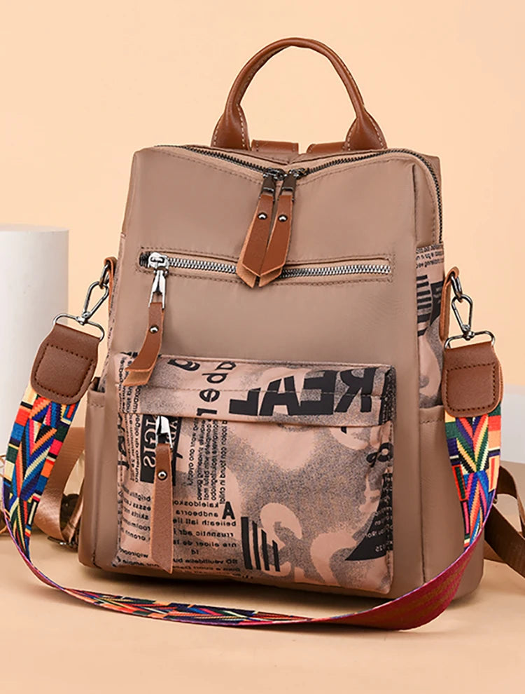 Famous Women Backpack Anti Theft Waterproof Backpack