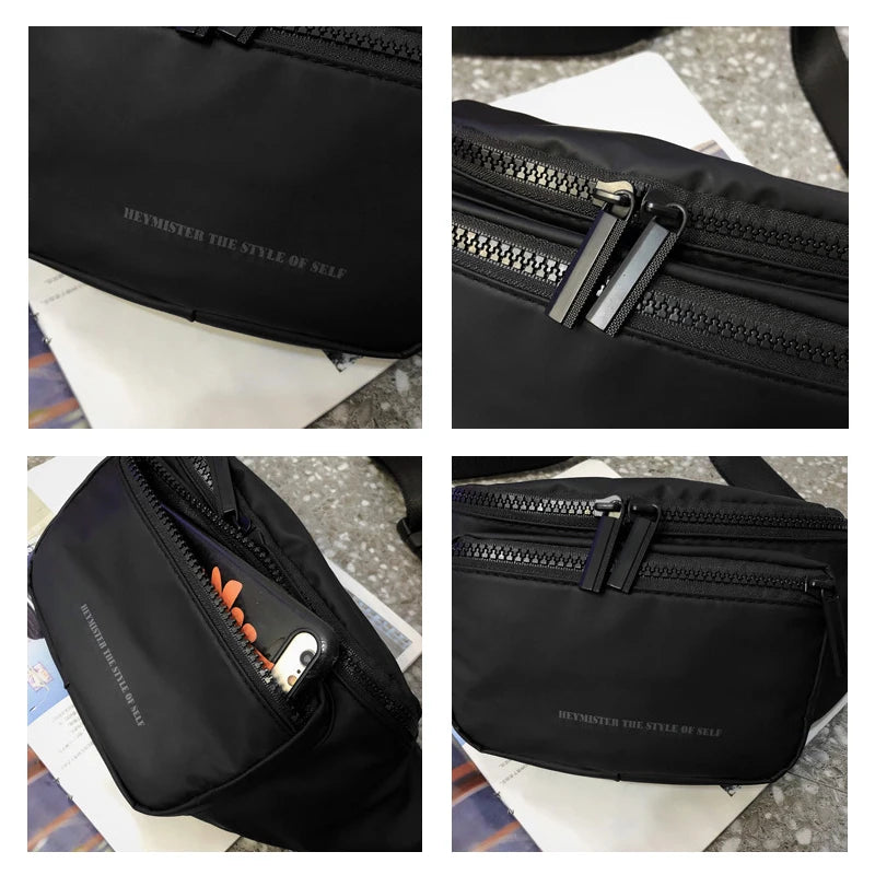 Waterproof Money Belt Bag Men's Travel Wallet Waist Bags