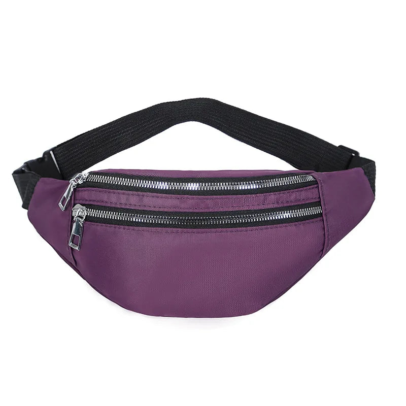 Canvas Waist Bag Waterproof Travel Bum Bag Cross Body Chest Bags
