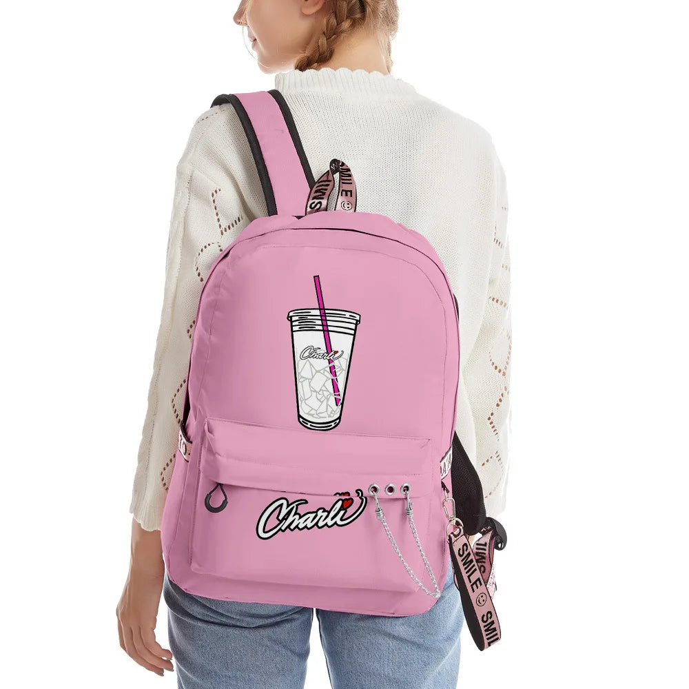 Charli D'Amelio Backpack Kpop Key Chain Accessories Candy Bag