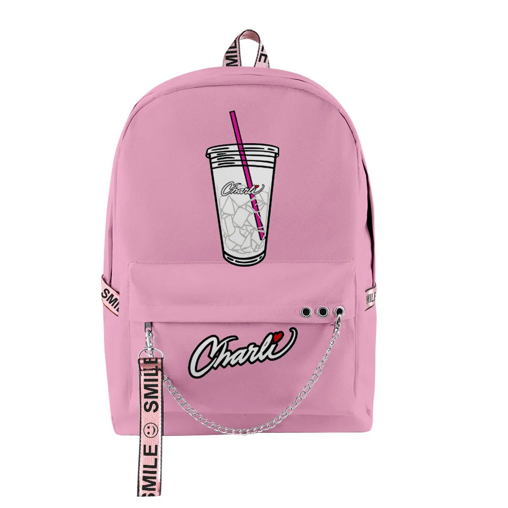 Charli D'Amelio Backpack Kpop Key Chain Accessories Candy Bag