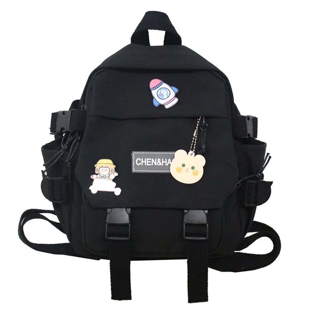 Female Backpack Nylon School Bag Student High School