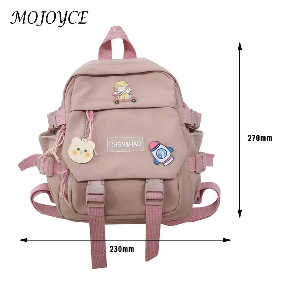 Female Backpack Nylon School Bag Student High School
