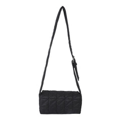 Quilted Crossbody Bag for Women with Belt Buckle