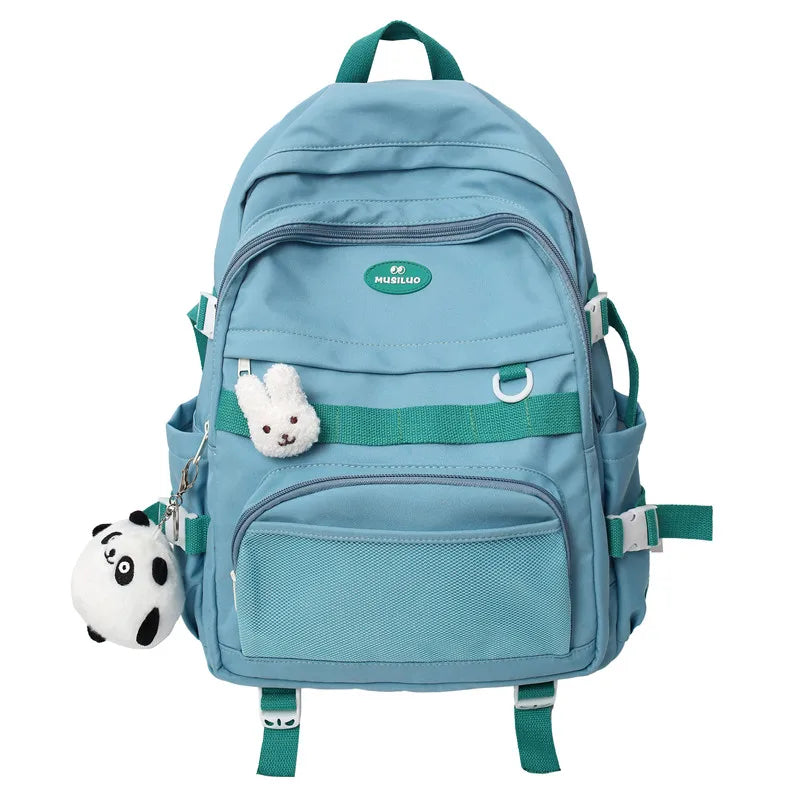 Waterproof Laptop Mesh Leisure College Backpack Ladies Student Bag