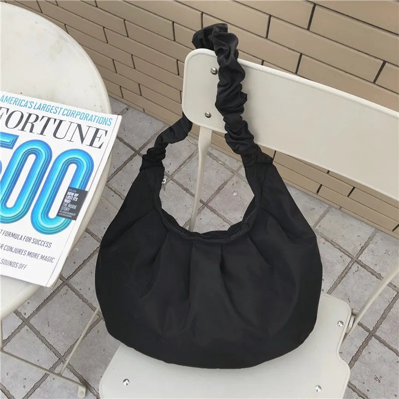 Nylon Women Hobos Shoulder Messenger Bag Girls Purse Handbags