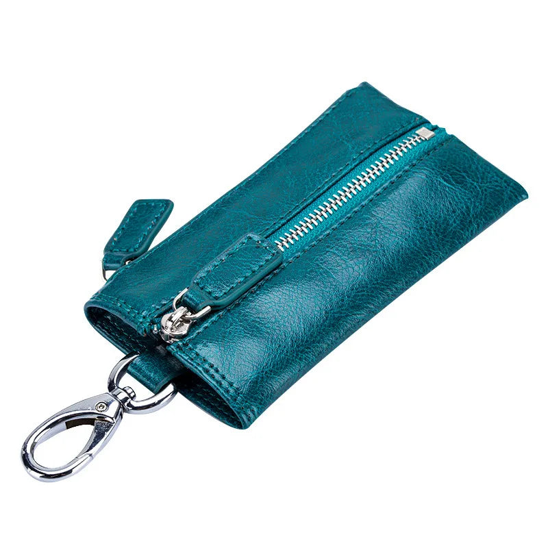 Leather Key Wallet Multifunction Keys Organizer Men Car Key Case W...