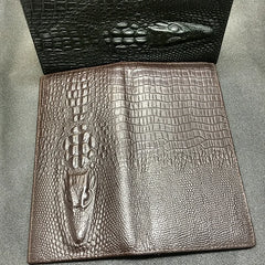 Personalized Crocodile Cattle Long Wallet
