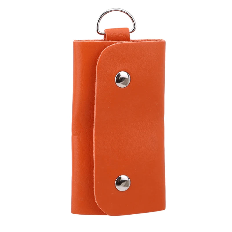 Keychain Organizer Leather Buckle Key Wallet Car Keychain Women Men Key Case