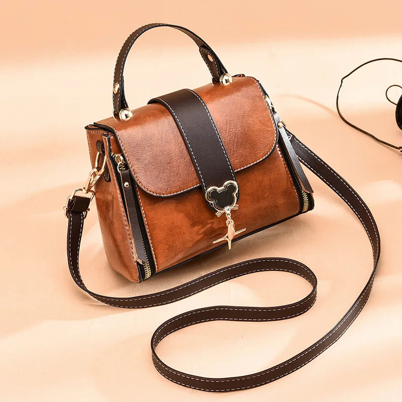 Retro Bucket Bag Women Single Shoulder Messenger Bag