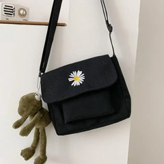 Daisy Small Cotton Bucket Pouch Mini Handbag