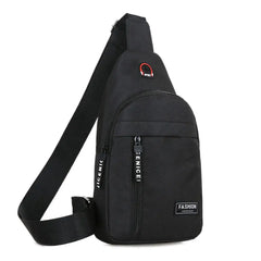 Canvas Crossbody Sports Chest Bag Men Shoulder Satchel Outdoor Casual Messenger