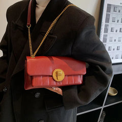 Soft PU Leather Chains Shoulder Bag Women Lady Messenger Bag