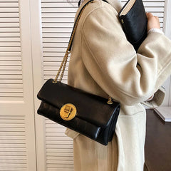 Soft PU Leather Chains Shoulder Bag Women Lady Messenger Bag