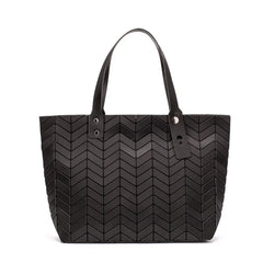 Luminous Shoulder Bag Geometric Plaid Tote Crossbody