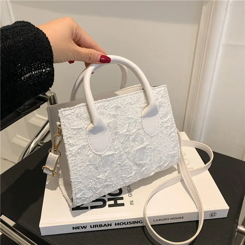 Women Messenger Bags Embossed Printing PU Leather Shoulder Bag