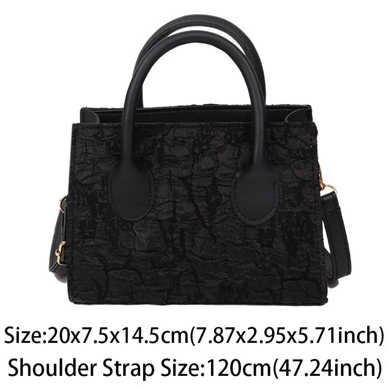 Women Messenger Bags Embossed Printing PU Leather Shoulder Bag