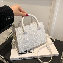 Women Messenger Bags Embossed Printing PU Leather Shoulder Bag