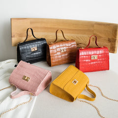 Women Crocodile Pattern Shoulder Bag Crossbody Tote