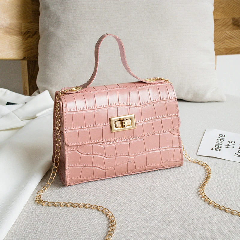 Women Crocodile Pattern Shoulder Bag Crossbody Tote