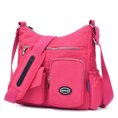 Nylon Crossbody Bag Women Shoulder Messenger Bag Waterproof Lady Purse