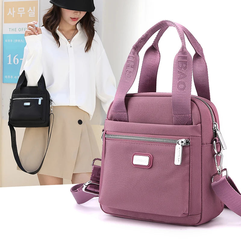 Waterproof Nylon Shoulder Bag for Women CrossBody Bag