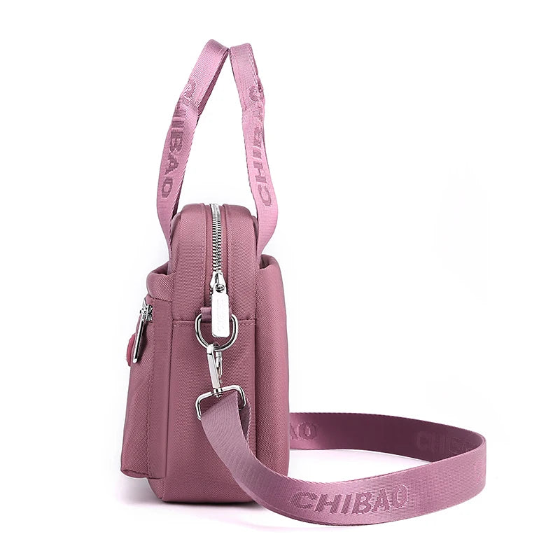 Waterproof Nylon Shoulder Bag for Women CrossBody Bag