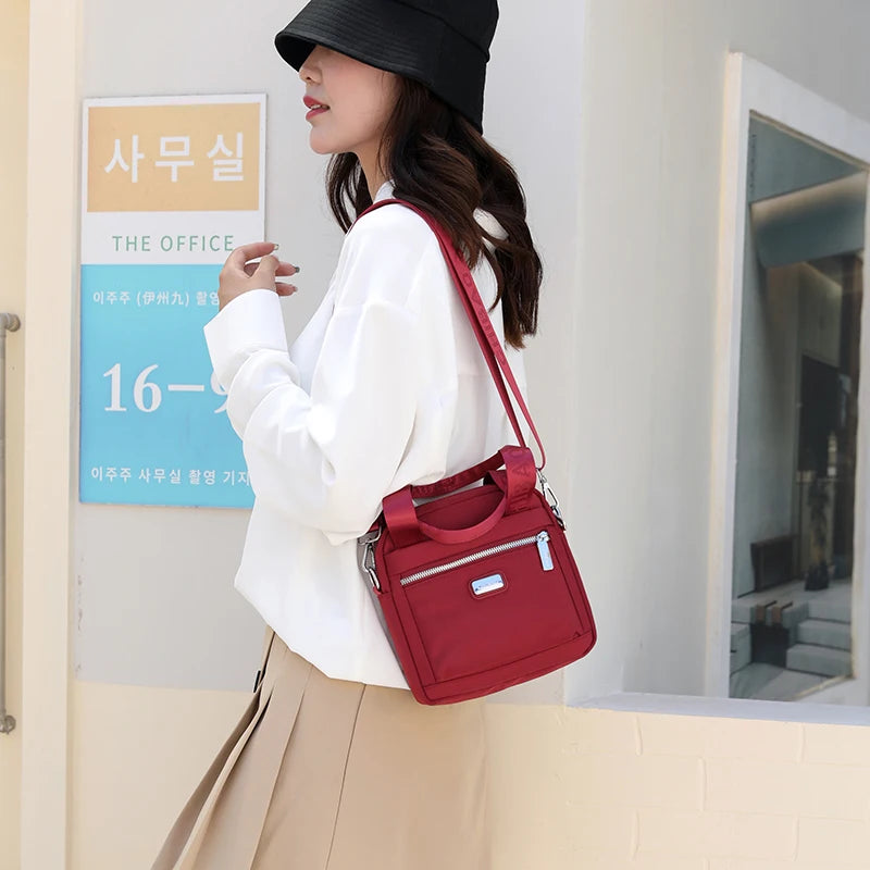 Waterproof Nylon Shoulder Bag for Women CrossBody Bag