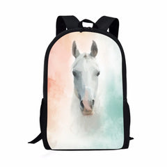Horse Theme Printed Men's Backpack Ladies School Supplies