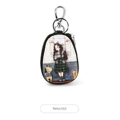 Cute Cartoon Key Bag for Women Girl Students