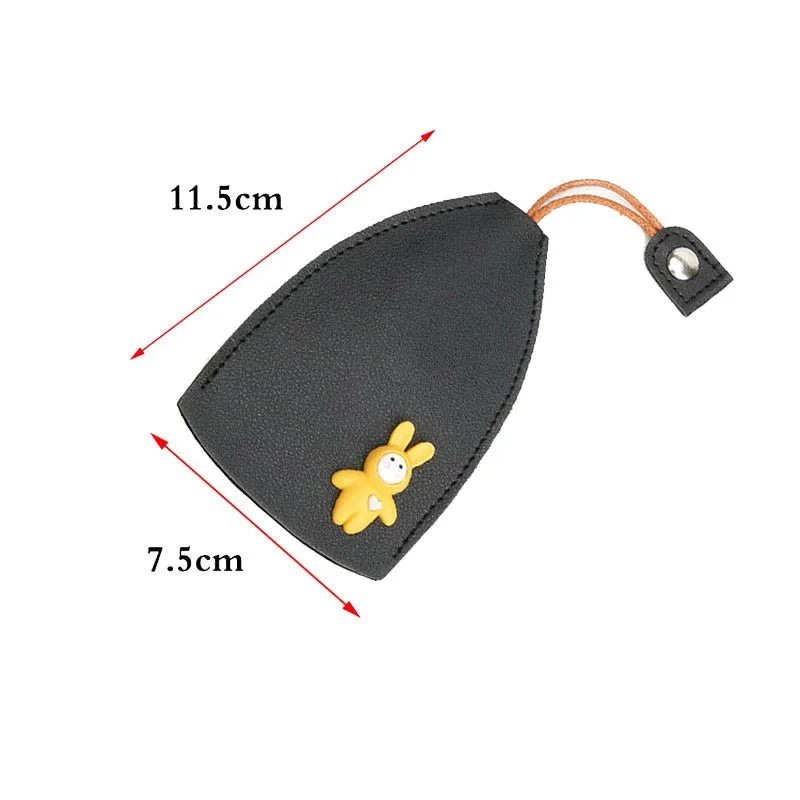 Cartoon Rabbit Cat Key Bag PU Leather Key Wallet Car Holder Keychain Pouch