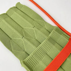 Pleated Mini Crossbody Bag Women Knitting Shoulder Messenger Phone Purse