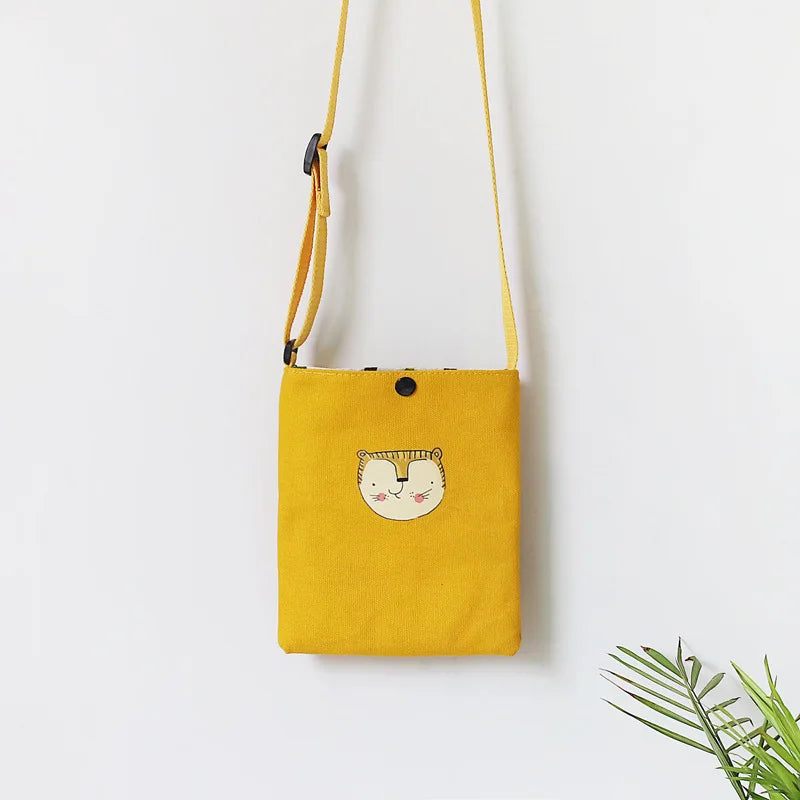 Canvas Shoulder Messenger Bag for Students