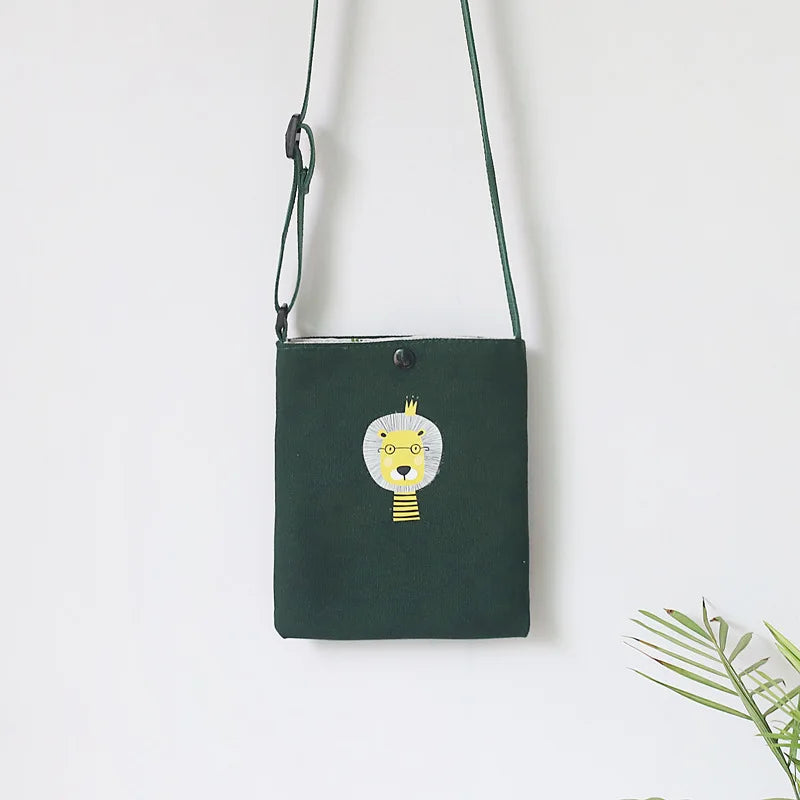 Canvas Shoulder Messenger Bag for Students