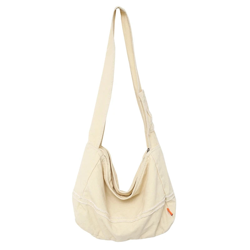 Women's Canvas Messenger Bag, Large Capacity