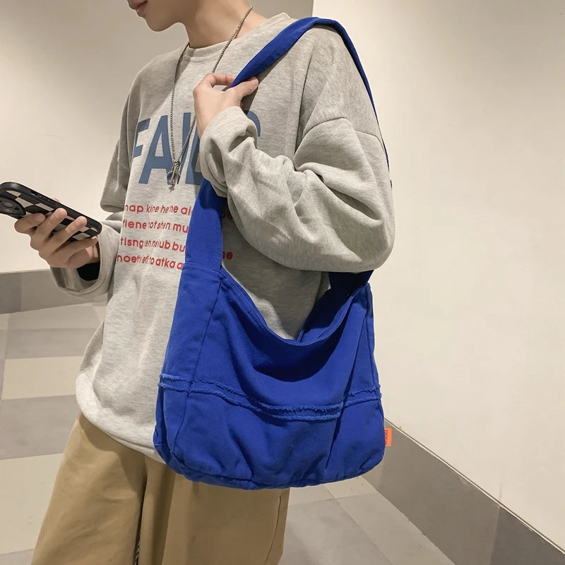 Women's Canvas Messenger Bag, Large Capacity