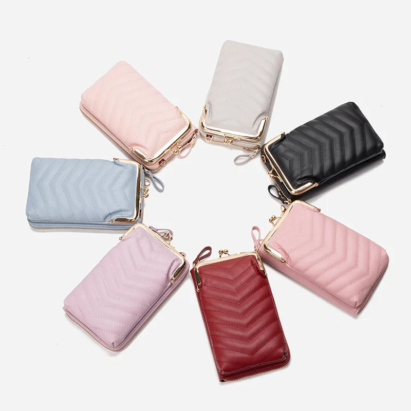 Temperament Ladies Messenger Bag Touch Screen Multi-function Large-capacity