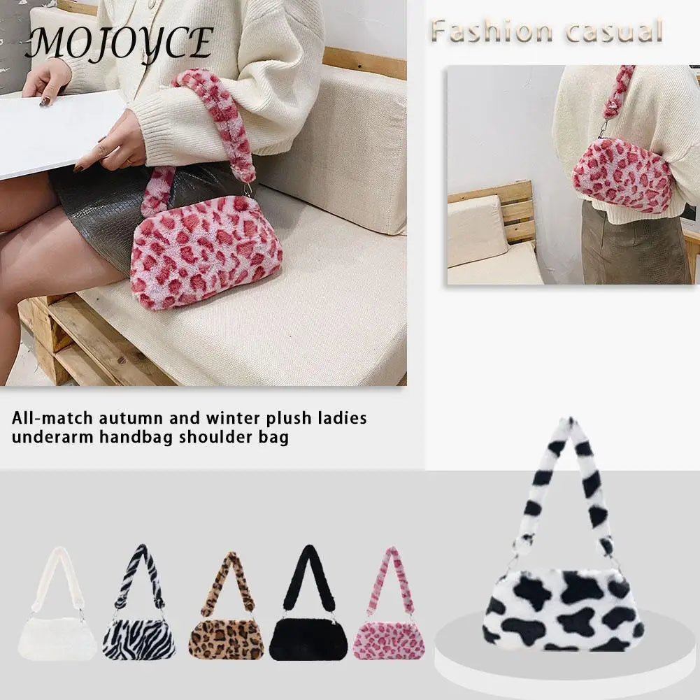 Animal Pattern Shoulder Bag Top-handle Tote Party Clutch