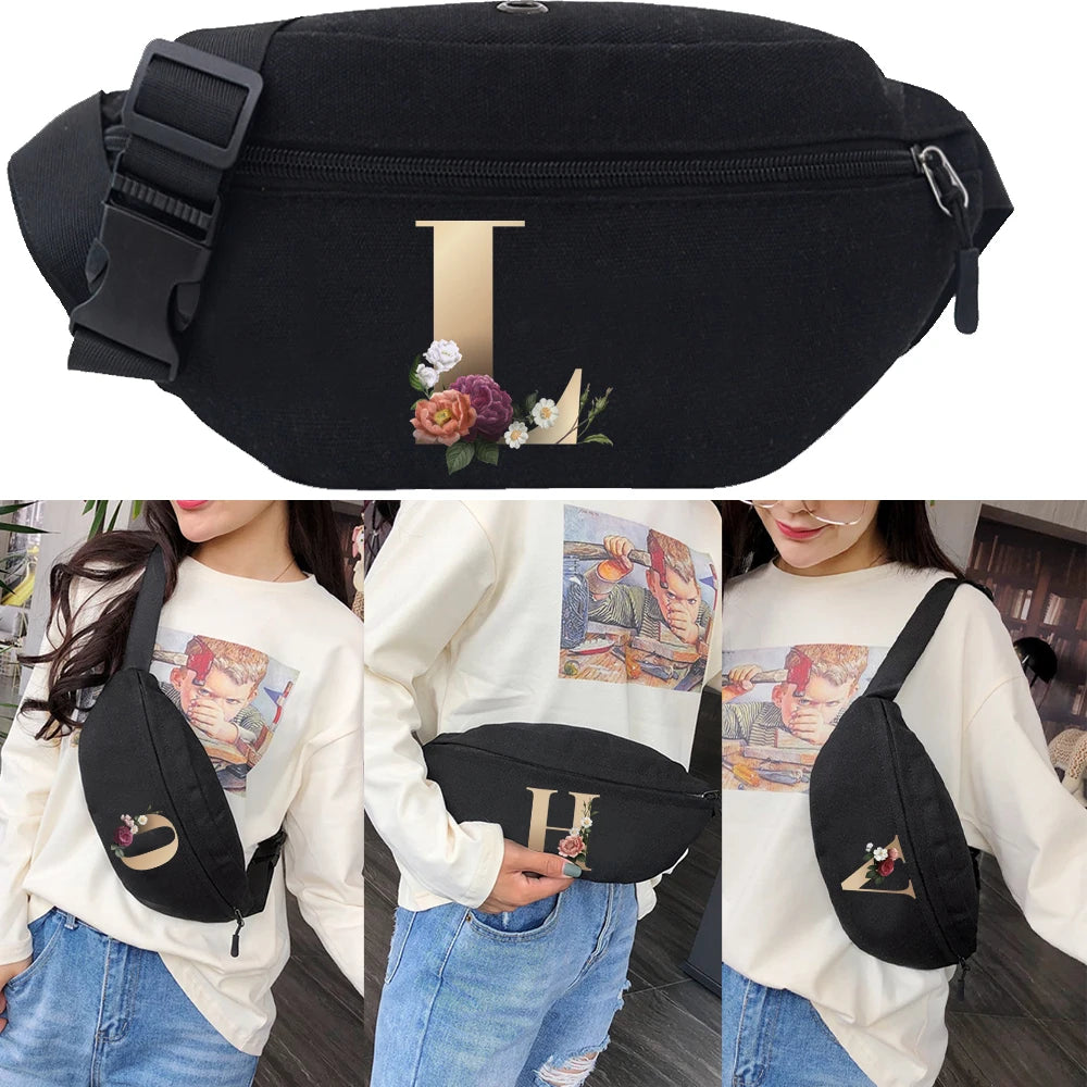 Canvas Waist Bag Outdoor Leisure Fanny Pack