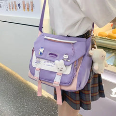 Harajuku Girl Shoulder Bag Casual Female Tote Student Schoolbag