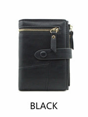 Lady Wallet Short Clutch Solid Matte Women Wallet Small Female Purse