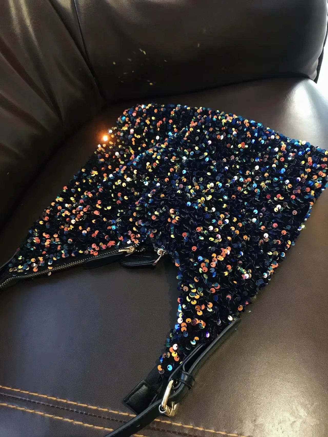 Sequined Shoulder Bag Totes for Women Large Capacity Handbag
