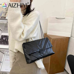 Large Capacity PU Leather Crossbody Bag Lattice Pattern Street Commuter Satchel
