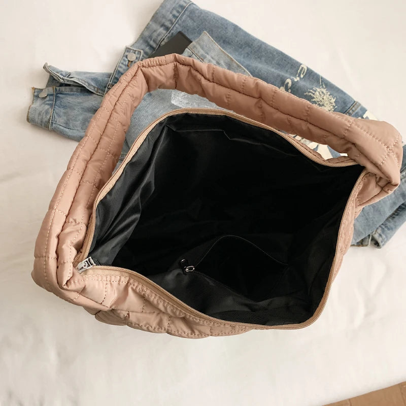 Large Tote Padded Handbags Casual Cartoon Women Shoulder Bags