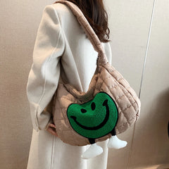 Large Tote Padded Handbags Casual Cartoon Women Shoulder Bags