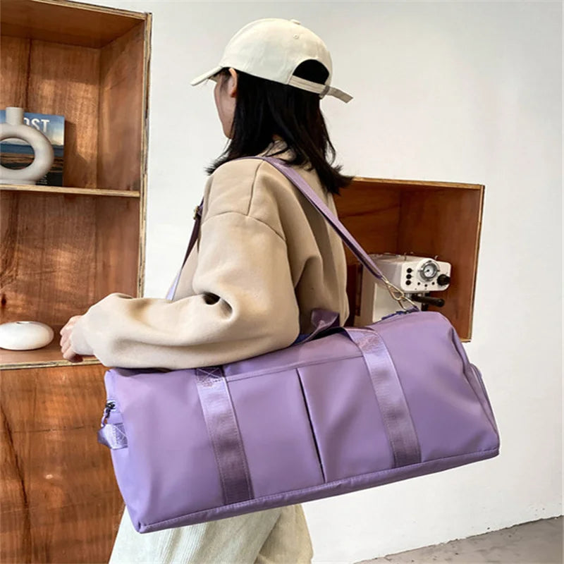 Large Travel Bag Women Cabin Tote Bag Handbag Nylon Waterproof