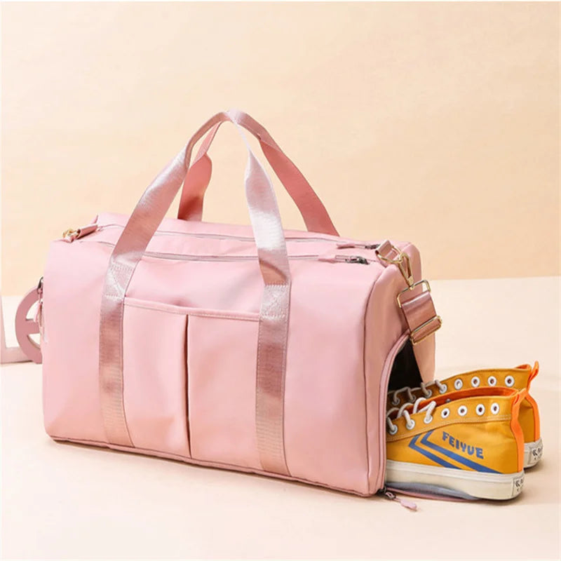 Large Travel Bag Women Cabin Tote Bag Handbag Nylon Waterproof