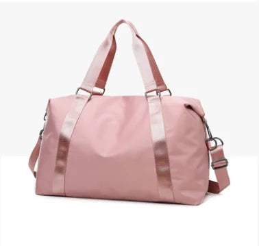 Large Travel Bag Women Cabin Tote Handbag Nylon Waterproof Shoulder Weekend Gym