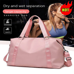 Large Travel Bag Women Cabin Tote Handbag Nylon Waterproof Shoulder Weekend Gym